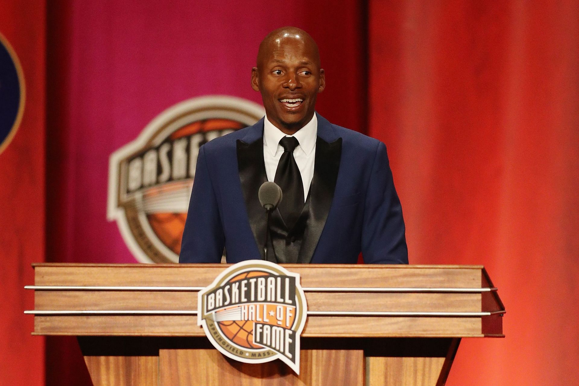 Ray Allen at the 2018 Basketball Hall of Fame Enshrinement Ceremony