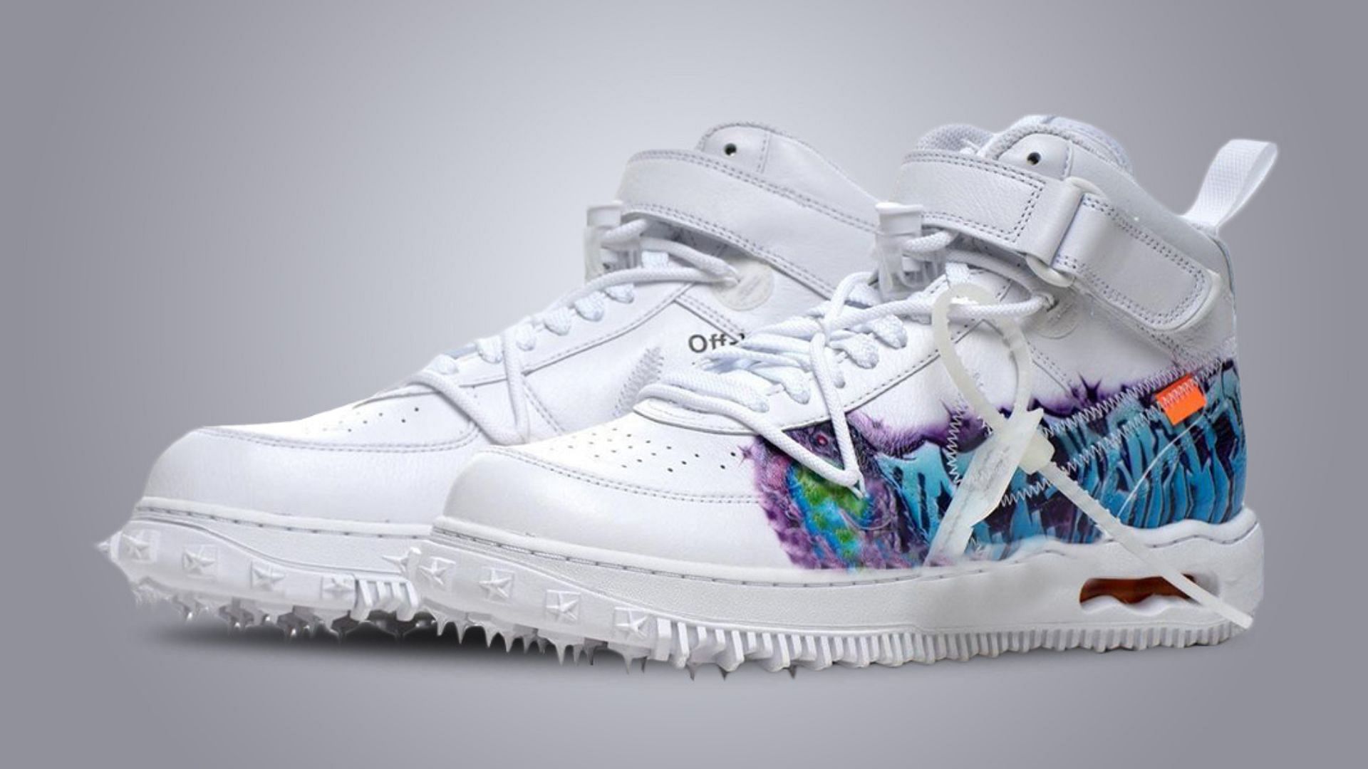 Nike Air Force 1 Mid Off-White Graffiti White