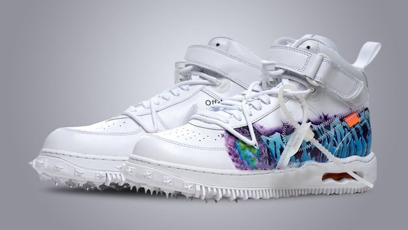 An All-Black Off-White x Nike Air Force 1 Mid Graffiti Is Revealed