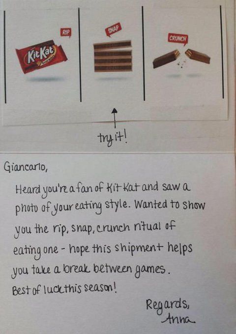 Miami Marlins' Giancarlo Stanton eats Kit Kats unusually - Sports