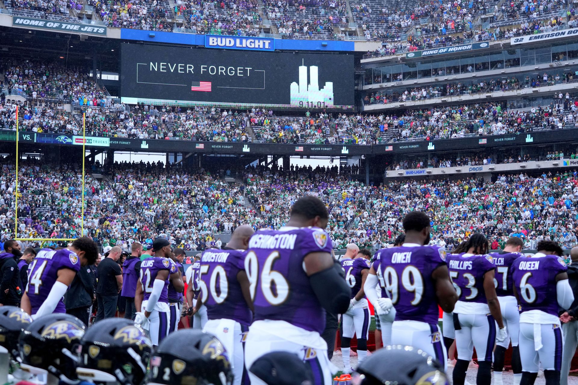 Jets commemorate Sept. 11 attacks, honor victims before Monday night game  vs. Bills