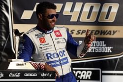 "That’s what I want to start doing" - Bubba Wallace Jr. talks about how Denny Hamlin inspires him to succeed after NASCAR Kansas win