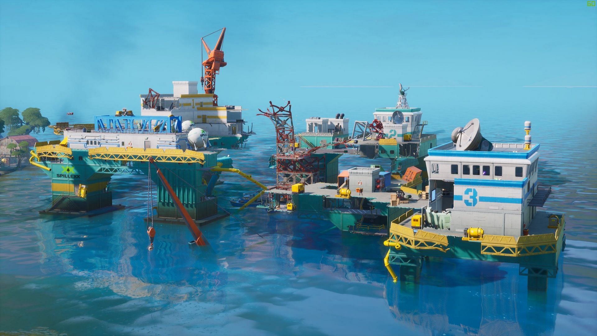 Fortnite Chapter 3 Season 4 could bring back some of the old places, including the oil rig (Image via Epic Games)