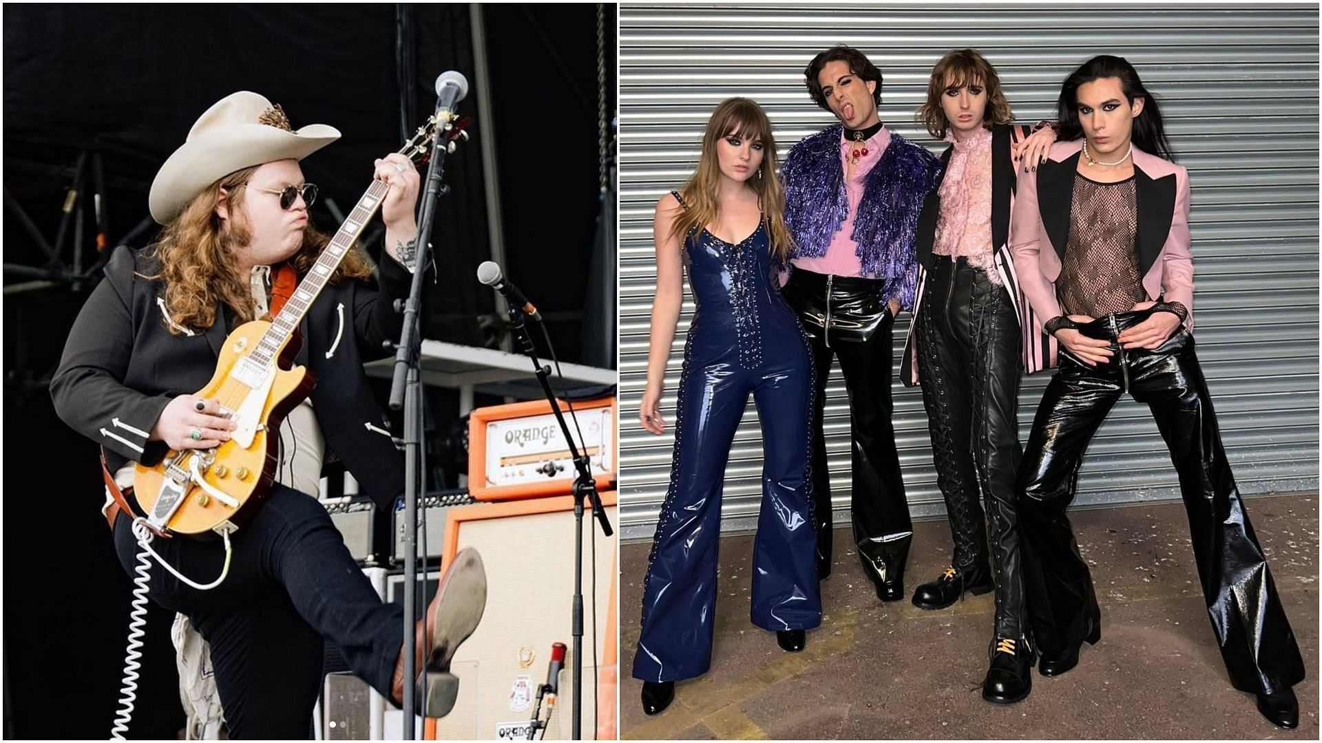 Marcus King And Maneskin are among the artists performing for the Live Nation show. (Images via Instagram / @MarcusKing and @Maneskin)