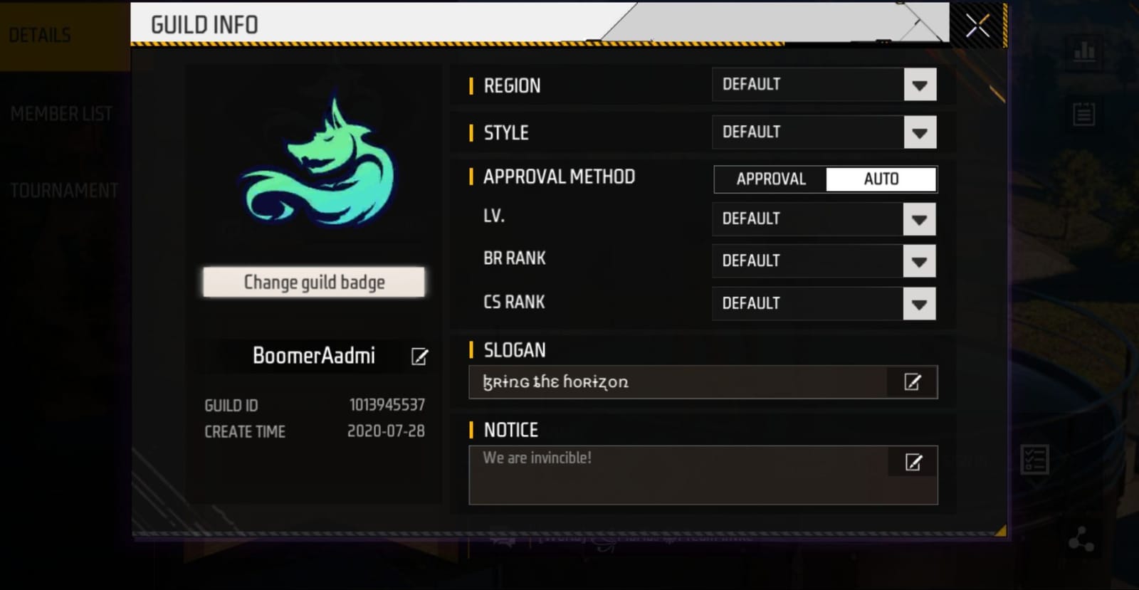 30 best guild names to use after Free Fire MAX OB36 update