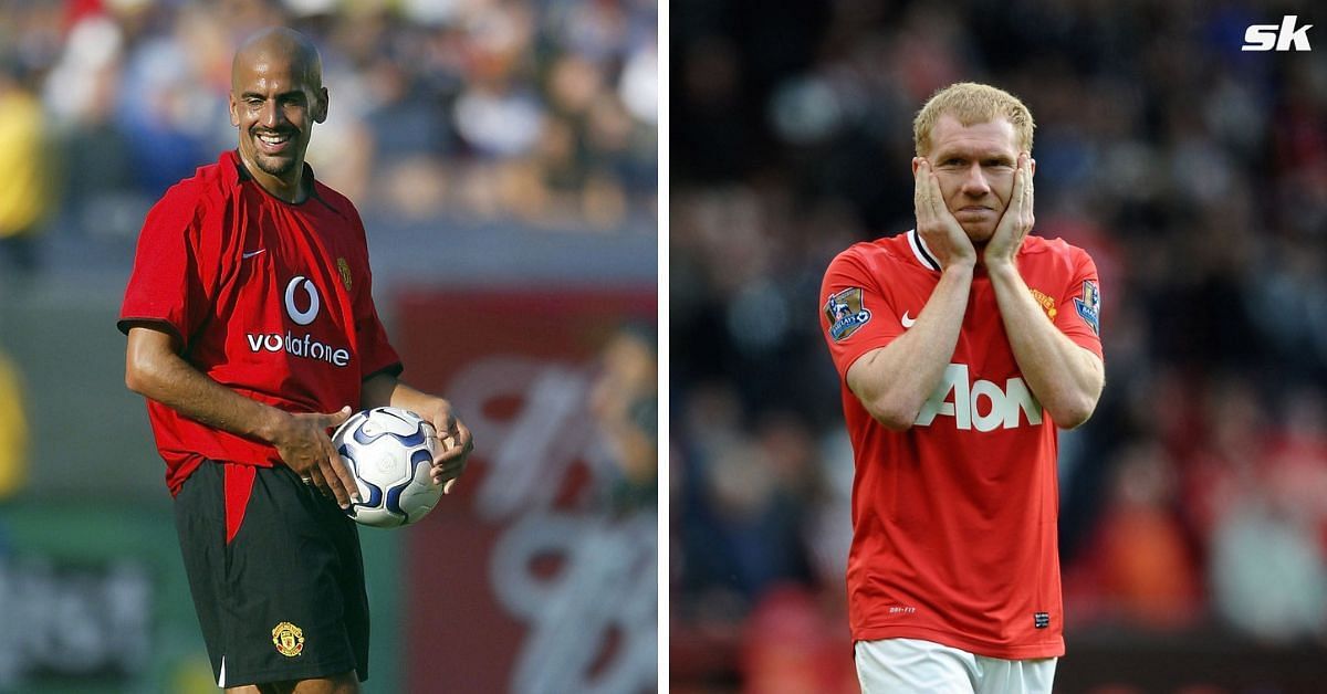 Paul Scholes and Juan Sebastian Veron.