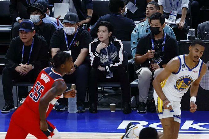 Video: BTS rapper Suga mingles with Golden State Warriors in Japan