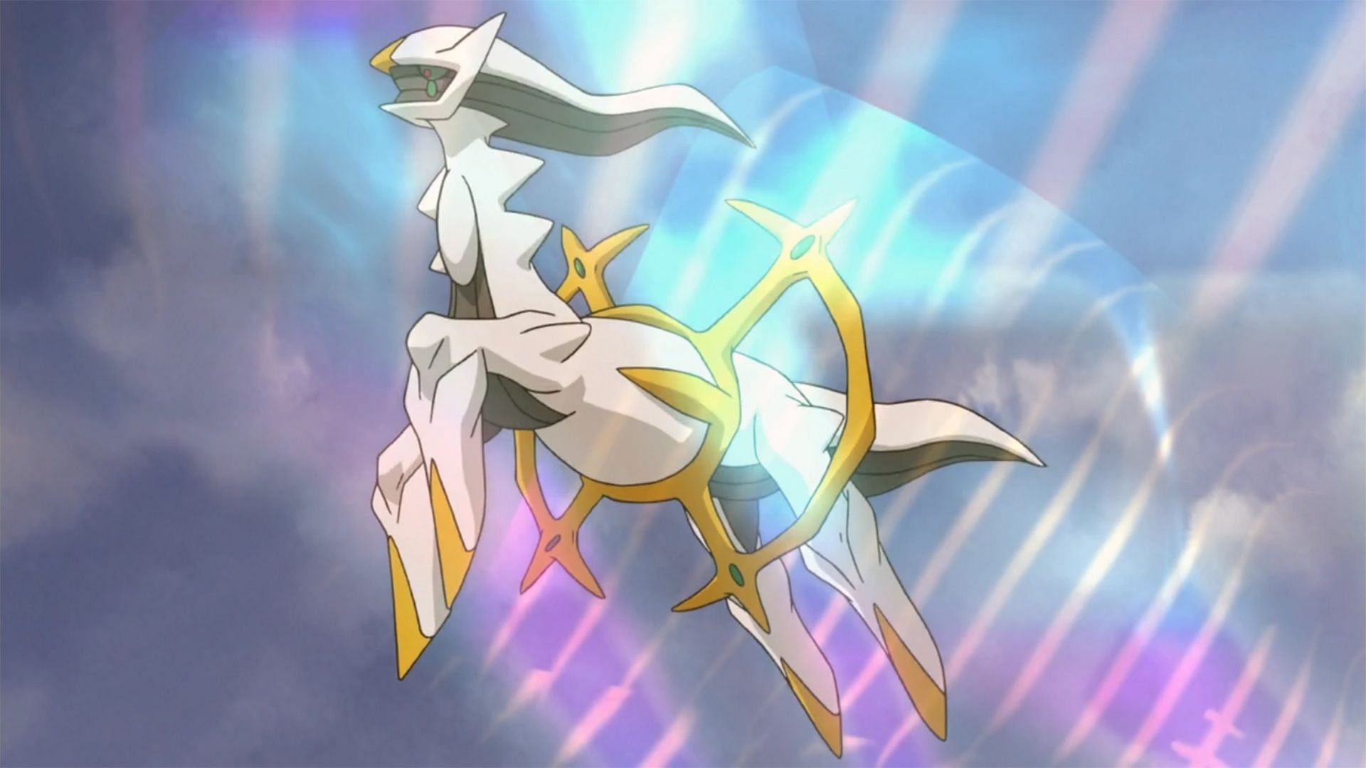 Arceus as it appears in the anime (Image via Niantic)