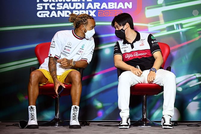"Winning seven years is crazy"- Zhou Guanyu lauds Lewis Hamilton for winning F1 titles despite facing racist comments