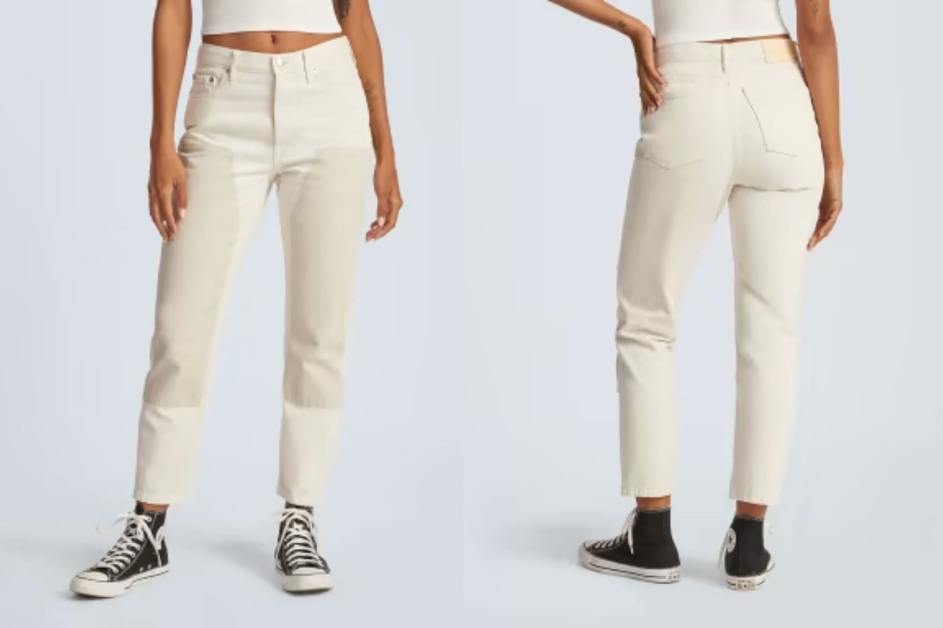 &#039;90s Cheeky Straight Jean in Pure Craft (Image via Everlane)