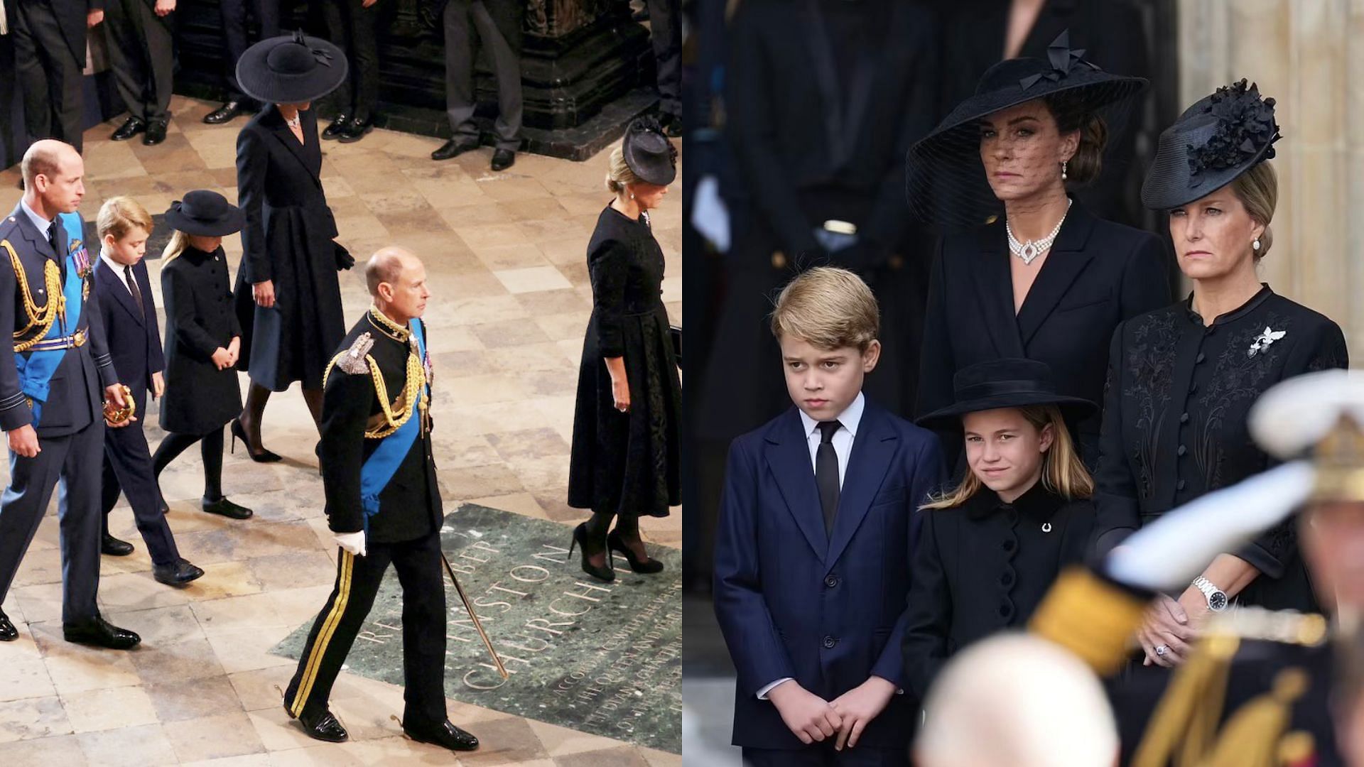 Prince George and Princess Charlotte attend the Queen Elizabeth