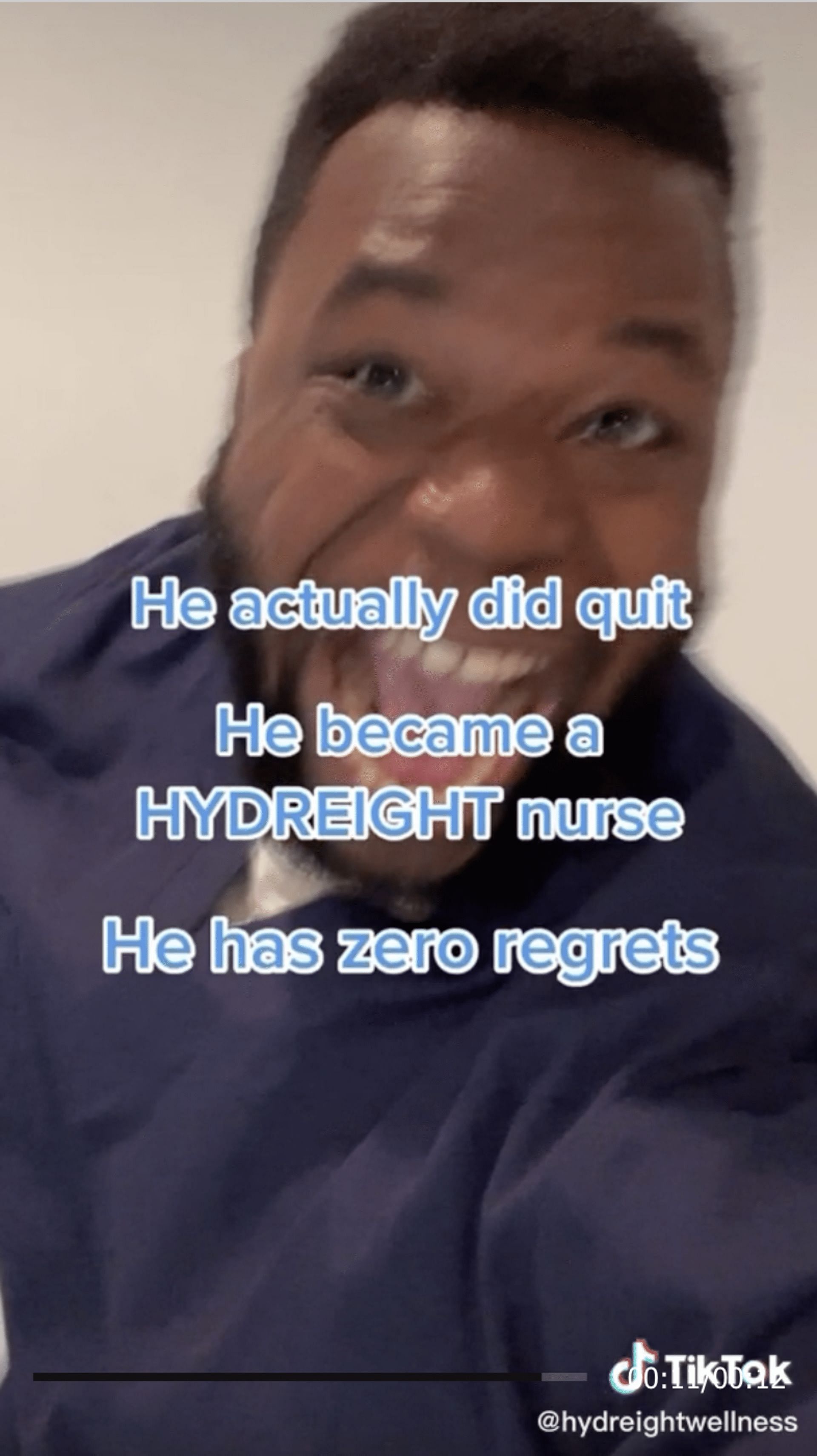 Business claims nurses earn better while working as Hydreight Nurses. (Image via TikTok)