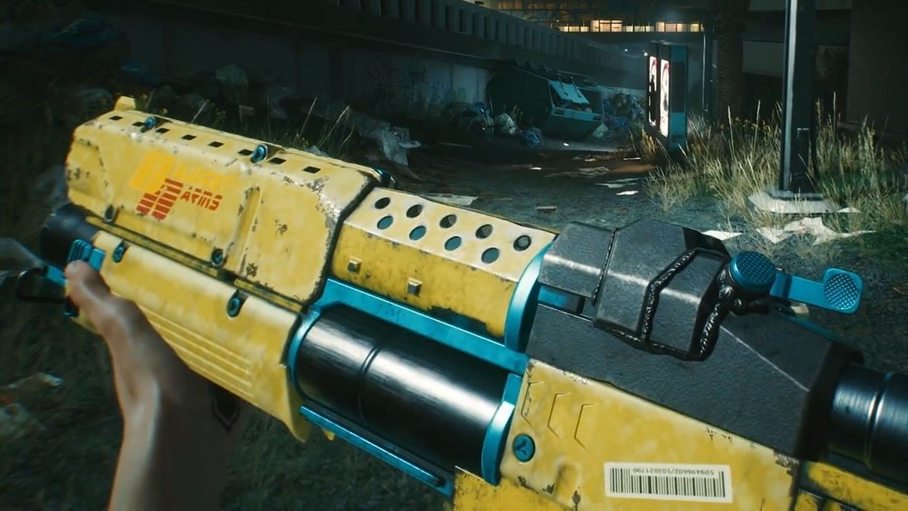 A look at the Carnage shotgun in Cyberpunk 2077 (Image via CD Projekt Red)
