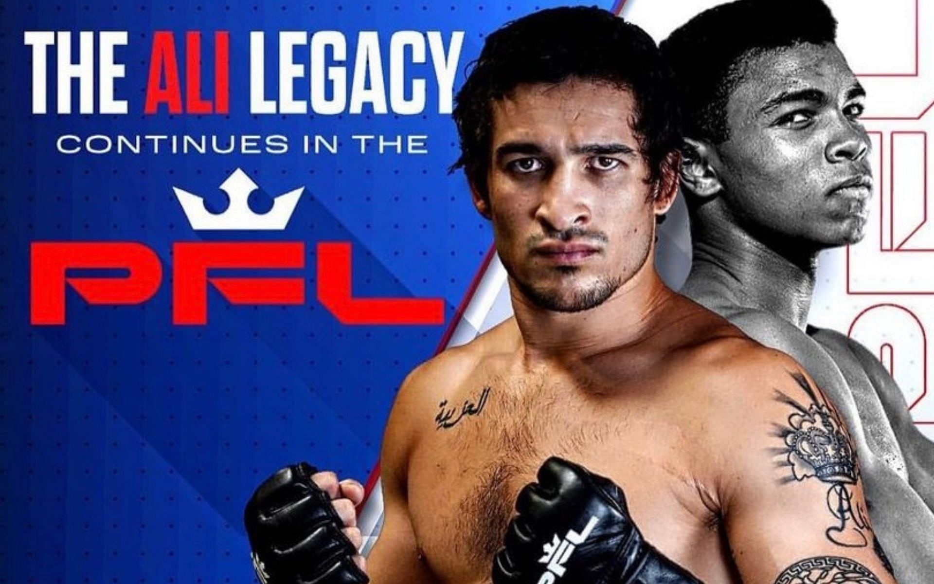 Biaggio Ali Walsh official announcement graphic made by the PFL