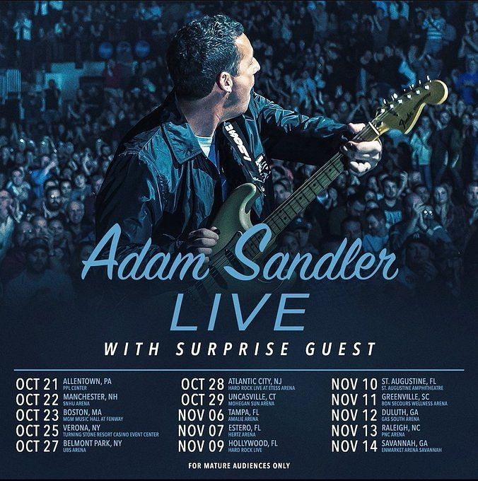 Adam Sandler Tour 2022 Tickets, presale, where to buy, dates, and more