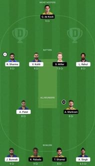IND vs SA Dream11 Prediction Team, Grand League