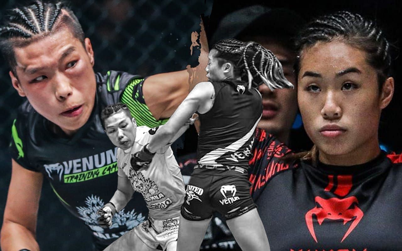 Xiong Jing Nan (left) and Angela Lee (right). [Photos ONE Championship]