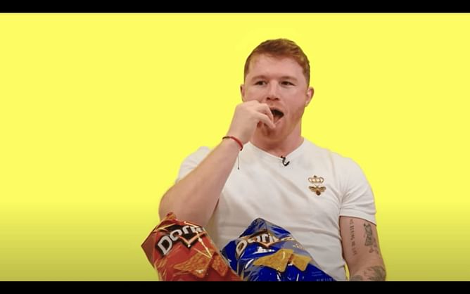 "I'm going to get chubby"- Fans react to Canelo Alvarez munching on Doritos, Snickers, Nutella ahead of the GGG trilogy