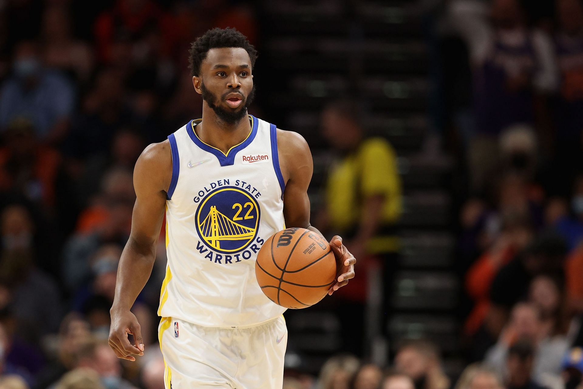 Andrew Wiggins with the Golden State Warriors