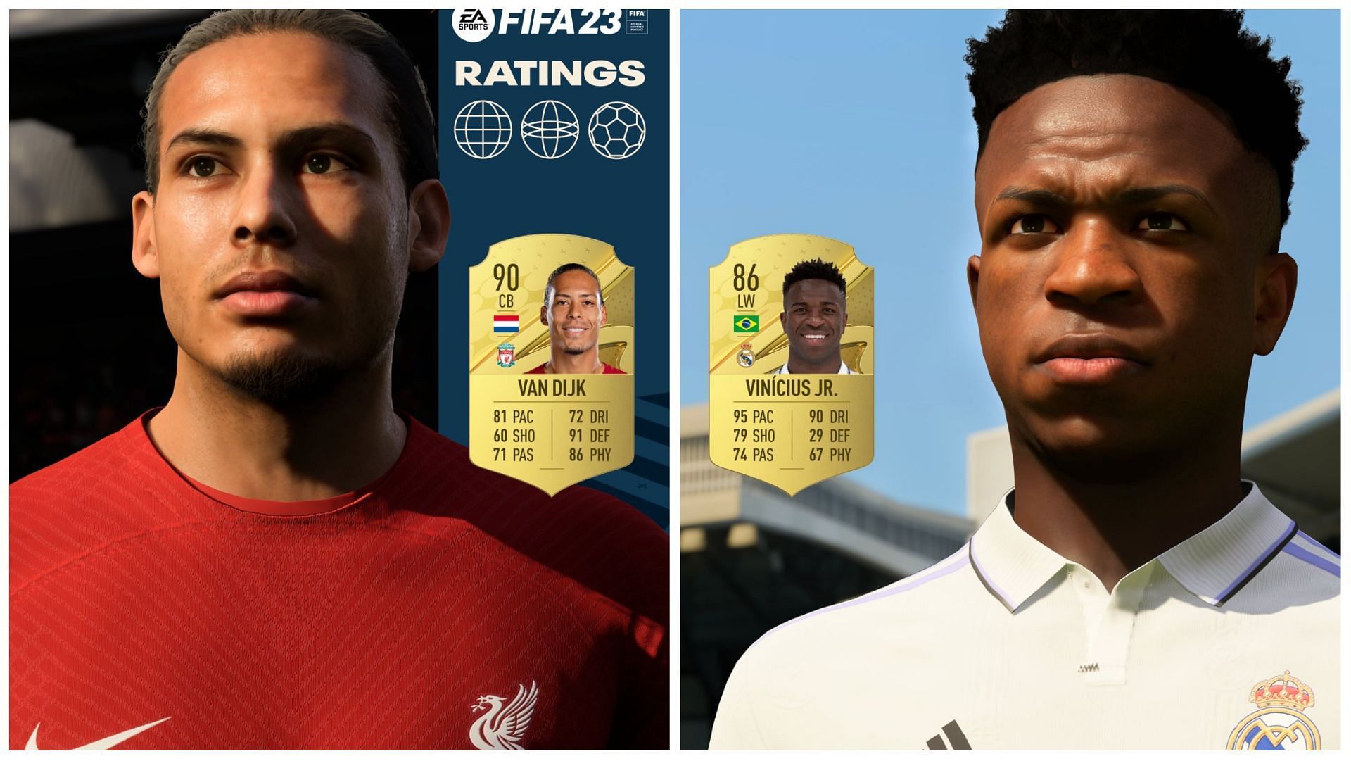 FIFA 23 ambassadors ratings have been revealed by EA Sports (Images via EA Sports)