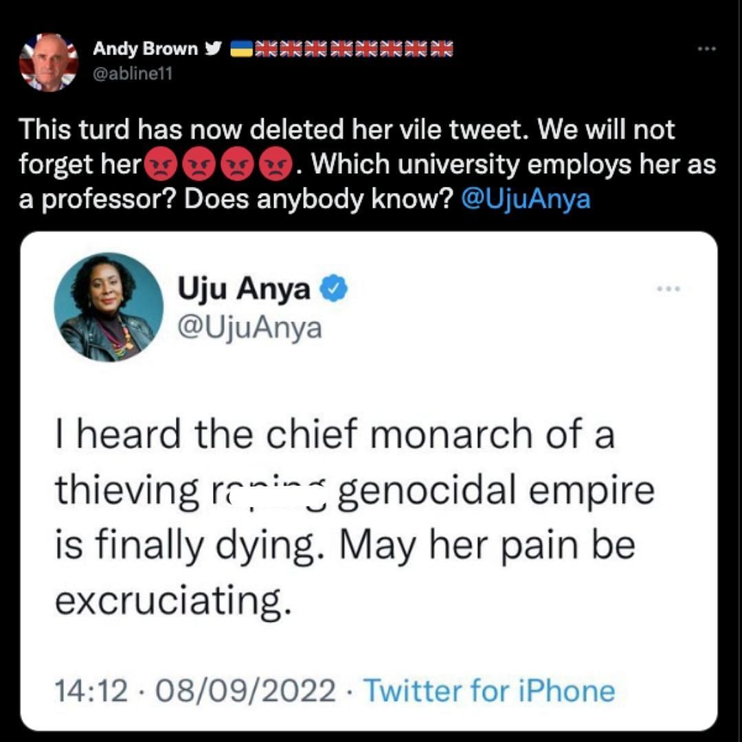 Who is Uju Anya - Professor slammed for tweets on Queen Elizabeth