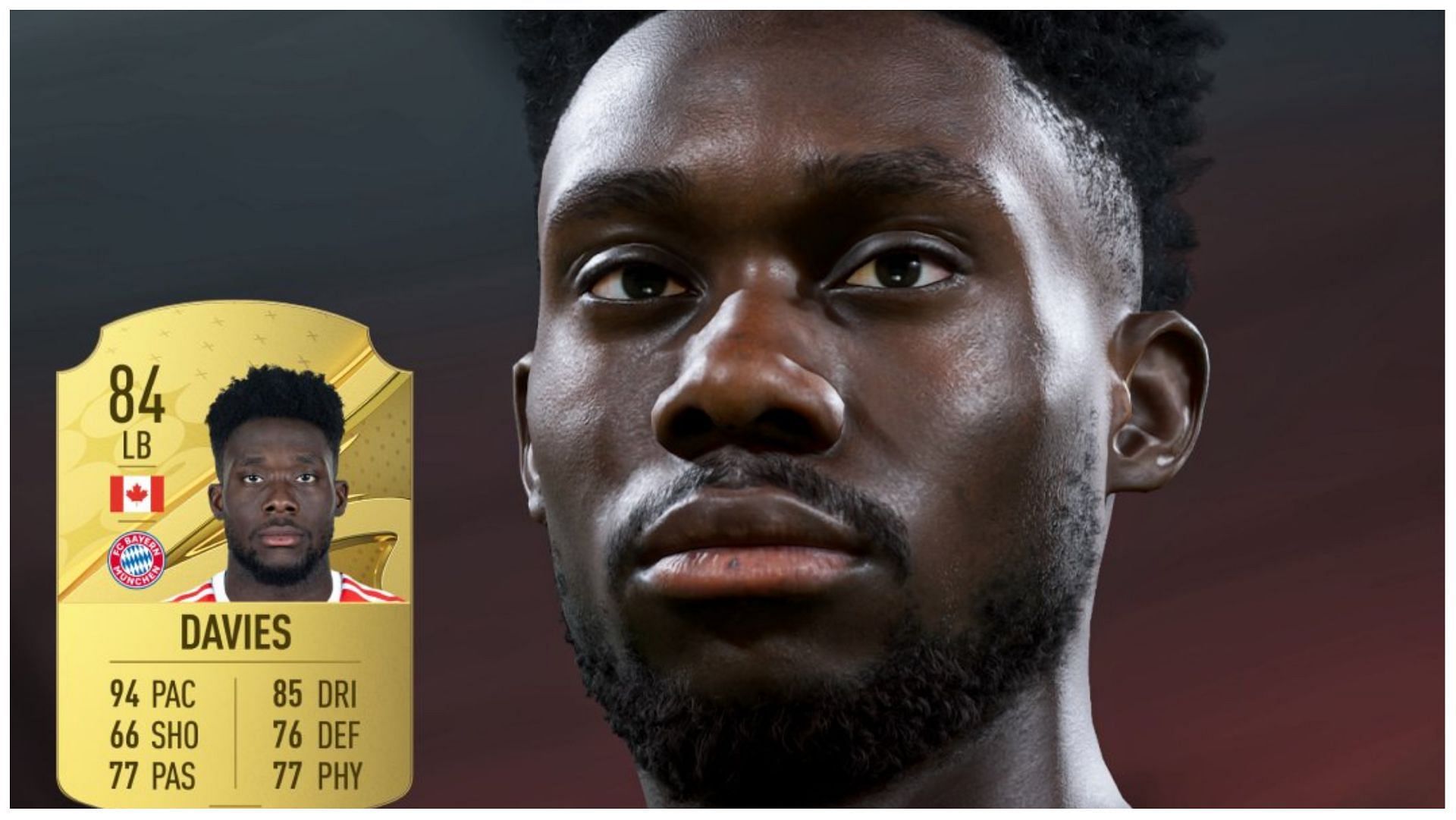 Alphonso Davies has been included in the list of FIFA 23 ambassadors (Image via EA Sports)