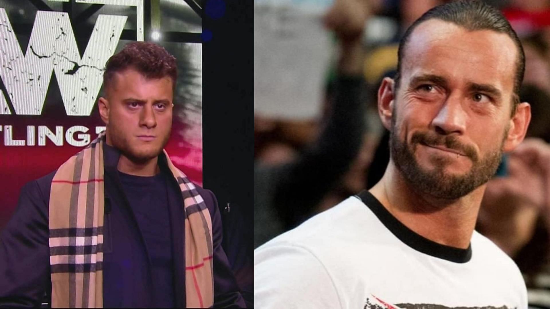 Maxwell Jacob Friedman (left); CM Punk (right)