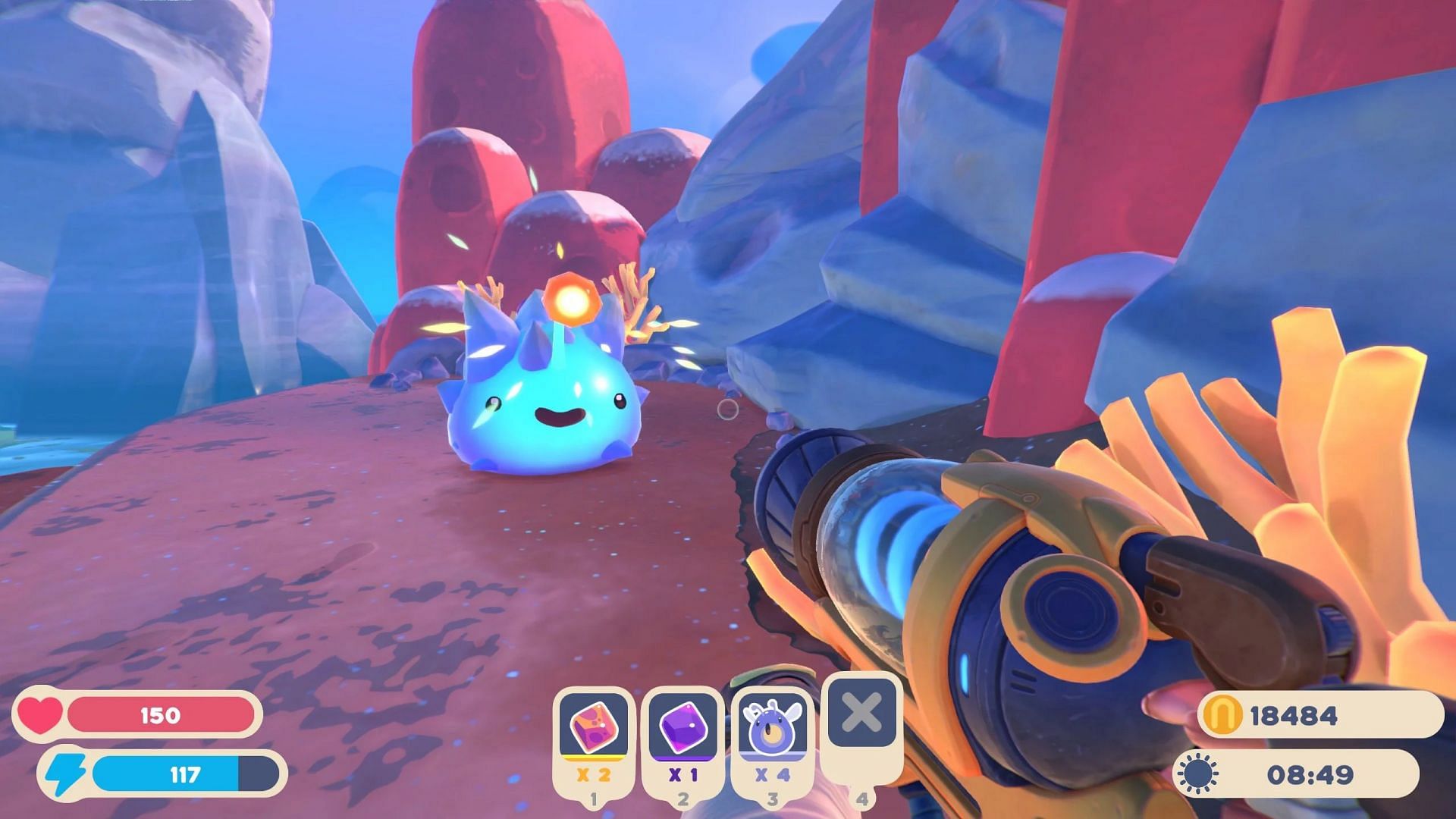 The Angler&#039;s stun can prove handy when trying to chase down Slimes (Image via Monomi Park)