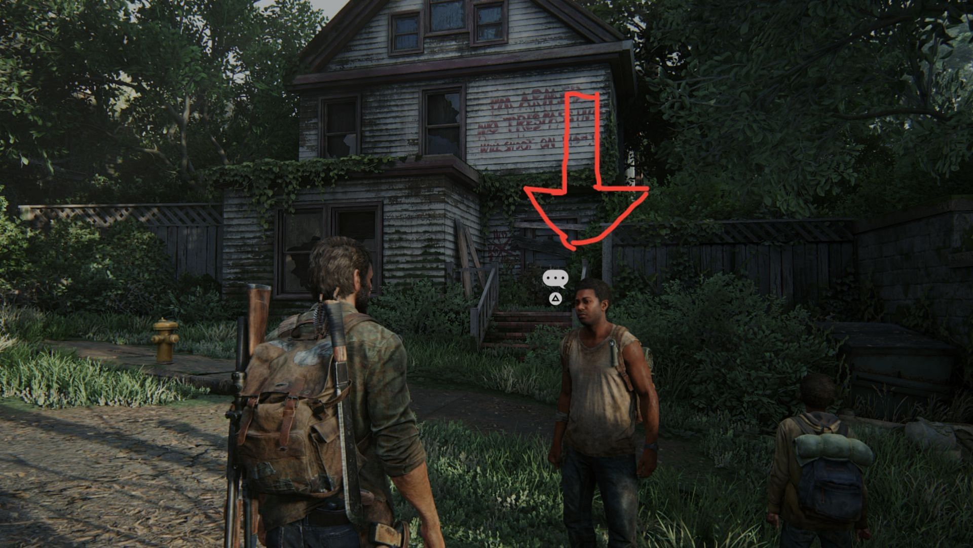 Optional conversation 1 collectible location in The Last of Us Part 1 (Image via PlayStation)