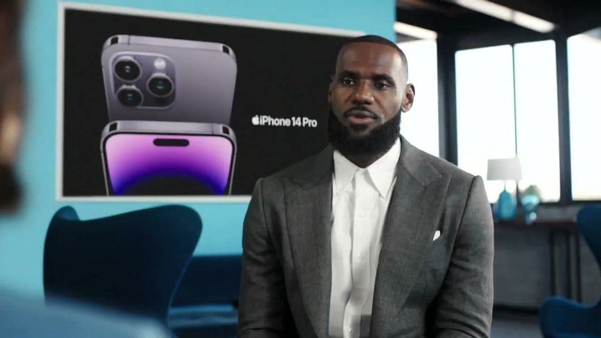 LeBron James in the new AT&amp;T commercial [Photo via: Dragininkhouse]