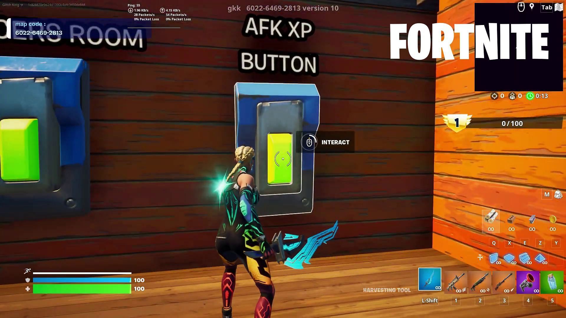 Fortnite AFK XP Glitch