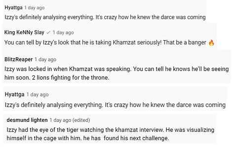 Comments via @stylebender on YouTube