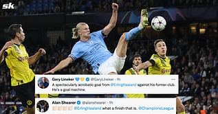 "A goal machine," "Mr Champions League" - Football world stunned by Manchester City superstar Erling Haaland's 'outrageous' winner against Dortmund