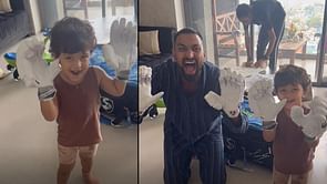 Hardik Pandya के बेटे के साथ दहाड़ लगाते नजर आये क्रुणाल पांड्या, शेयर किया मजेदार वीडियो