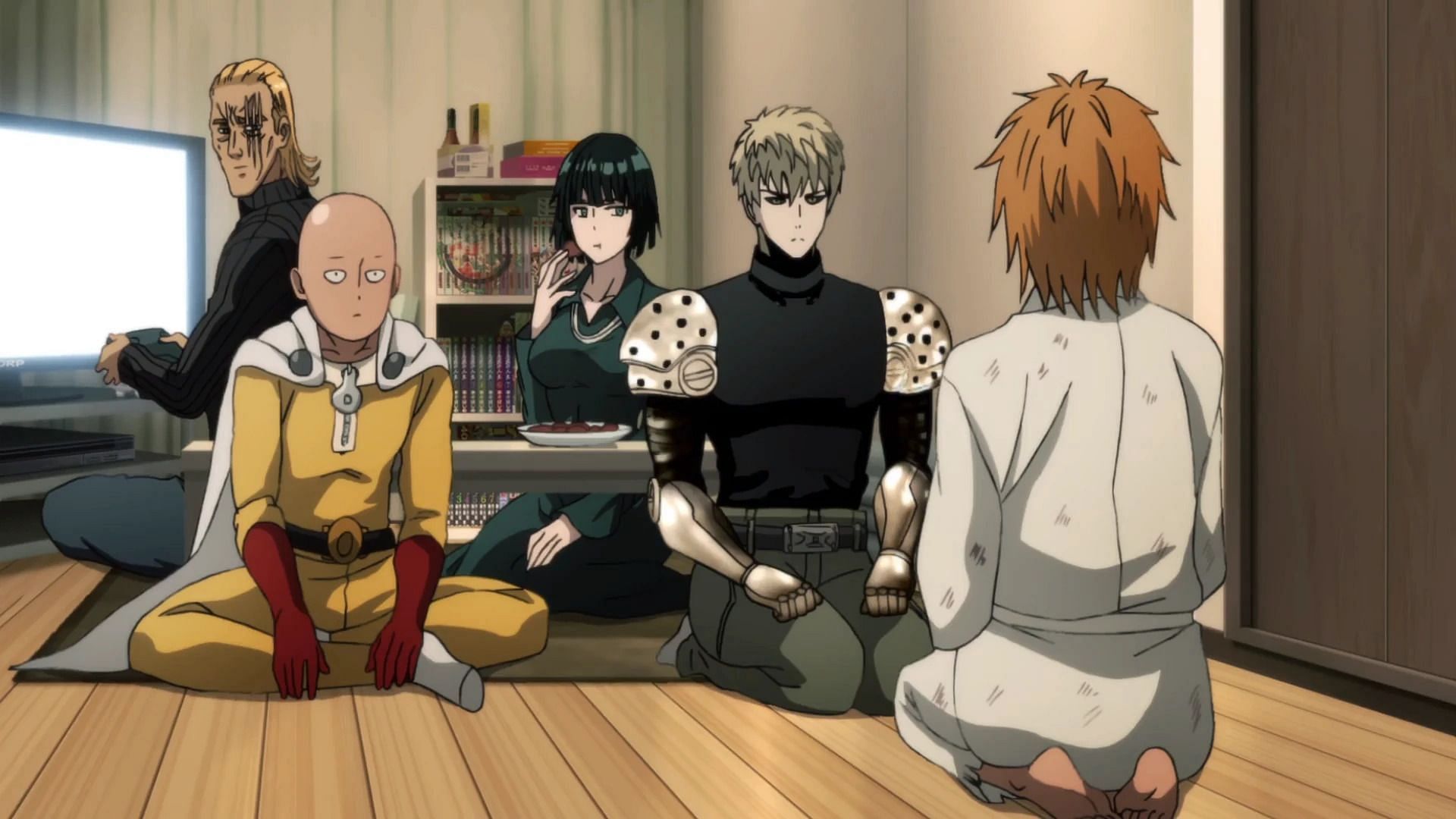 Rover and Black Sperm will join Saitama&#039;s group after One Punch Man chapter 171 (Image via J.C. Staff)