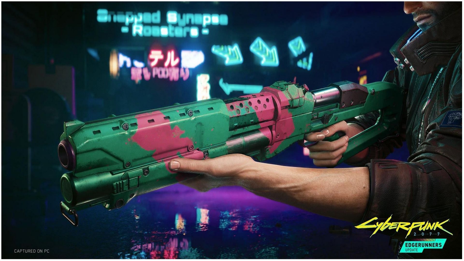 The guts is a new weapon introduced in Cyberpunk 2077 via the 1.6 Edgerunners update (Image via CD Projekt Red)