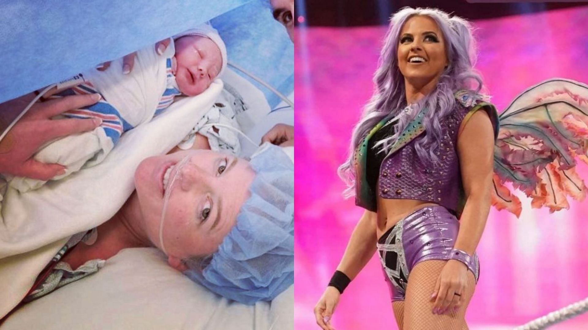 Candice LeRae gave birth to her son last February