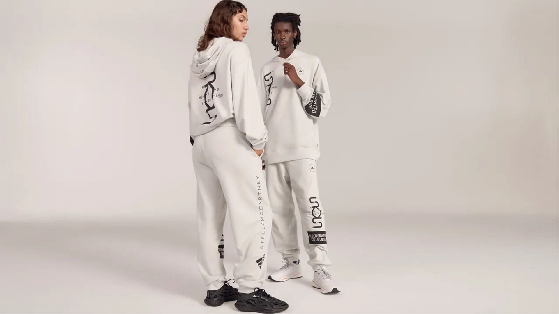 Upcoming gender-neutral Adidas x Stella McCartney Viscose sportswear tracksuit (Image via Adidas)