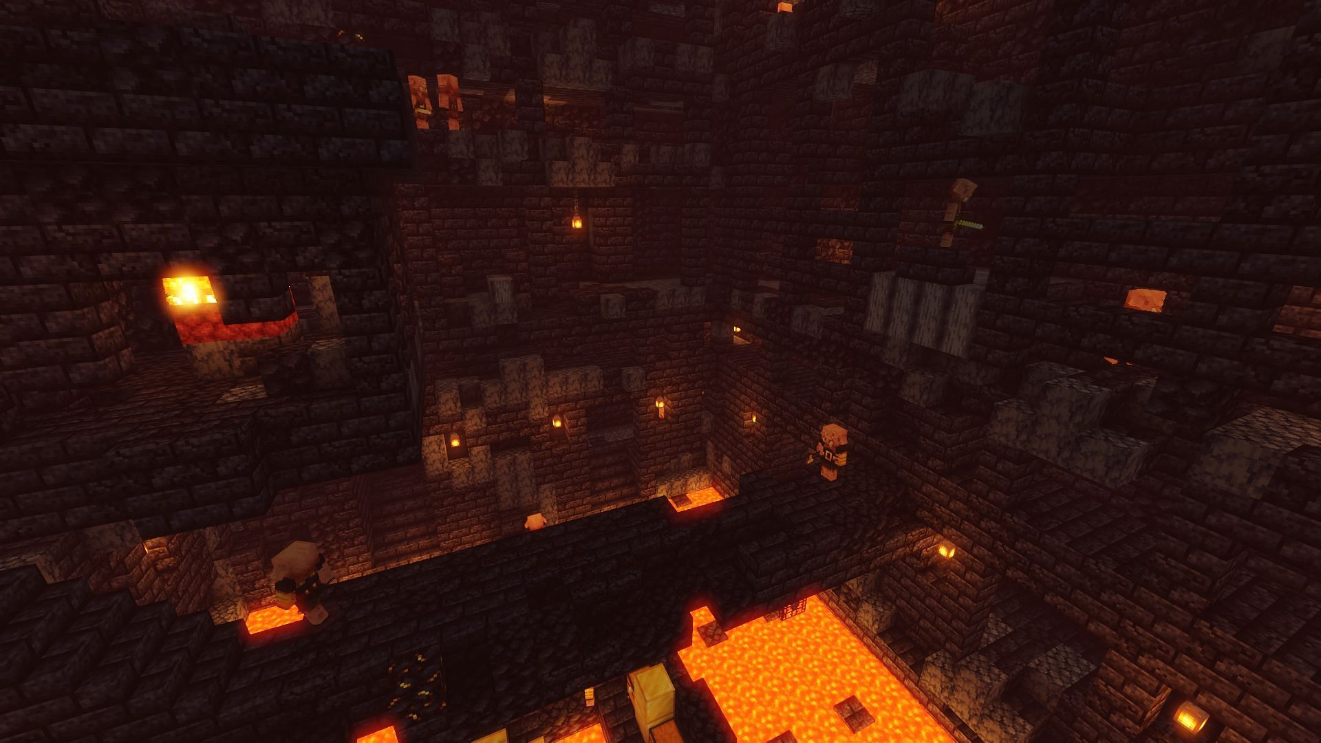 The treasure room of a treasure bastion (Image via Minecraft)