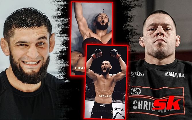 "Smash the people take the money"- Fans react to "spooky" video from Khamzat Chimaev ahead of his fight with Nate Diaz at UFC 279