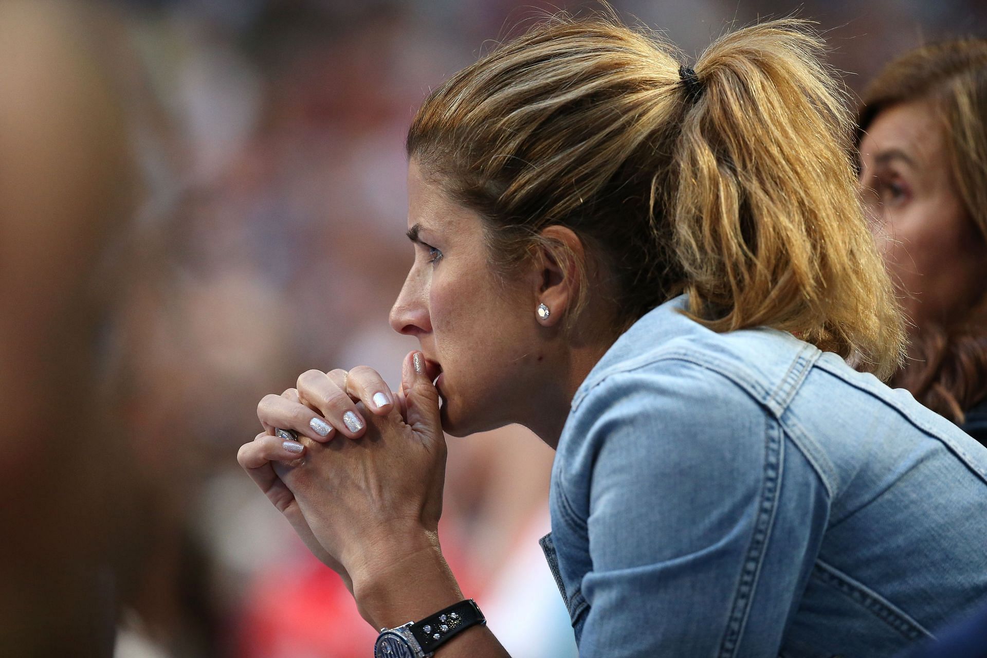 Roger Federer&#039;s wife Mirka at the 2019 Hopman Cup.