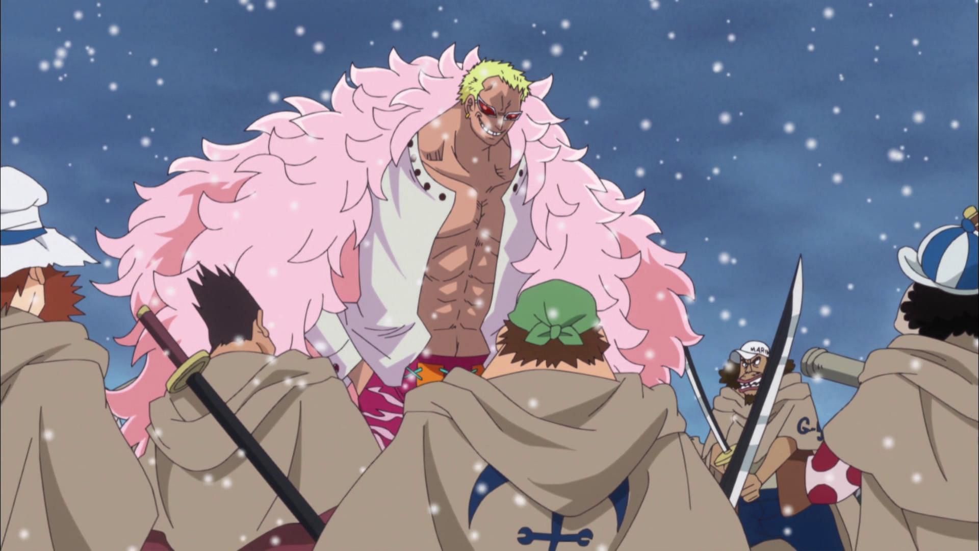 Doflamingo as seen in the One Piece anime (Image via Toei Animation)