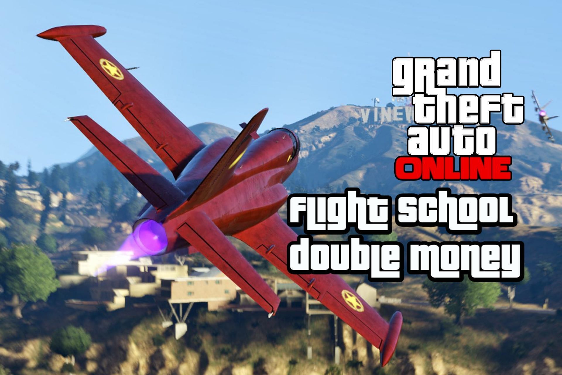 With double money and RP, GTA Online players should definitely try the Flight School missions (Image via GTA Base)