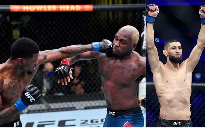 "Chimaev would literally knock the blonde dye out of your balding a** head" - Fans slam Derek Brunson for trolling Kevin Holland's potential retirement announcement