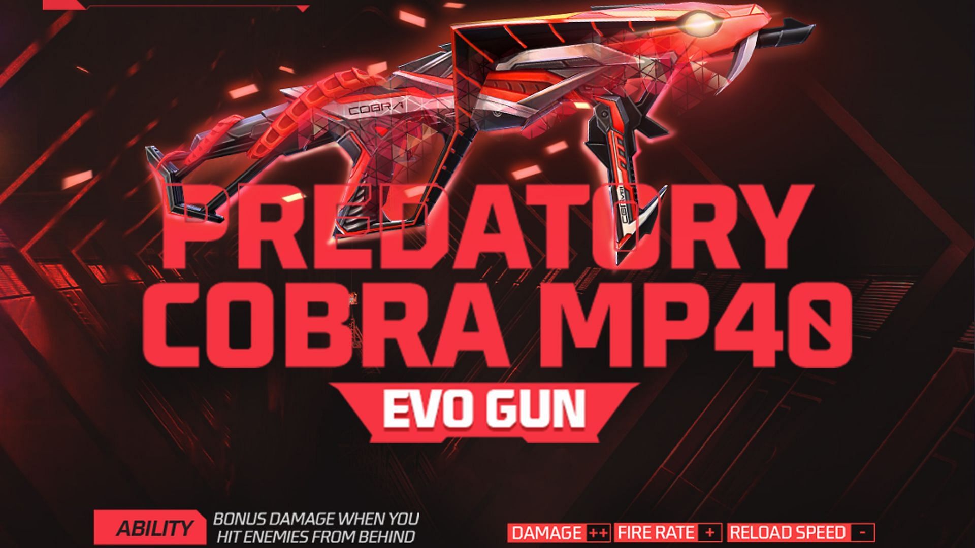 Predatory Cobra MP40 is back in Free Fire MAX (Image via Garena)