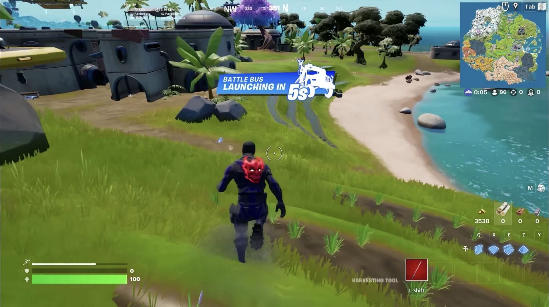 The glitched Skull Trooper skin (Image via GKI/YouTube)