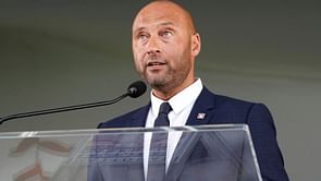 "Look forward to hopefully seeing a lot more of you here in the near future" - Derek Jeter shared a cryptic message with the Bronx faithful during his Hall of Fame induction ceremony