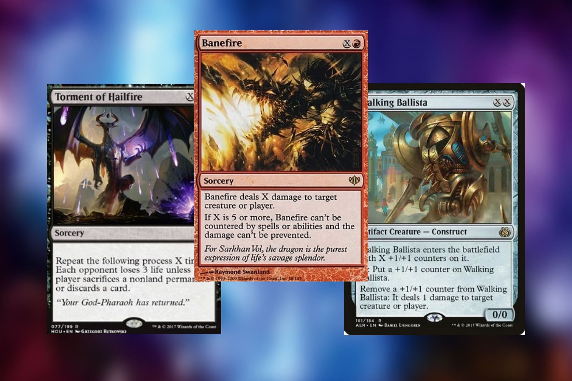 Three of many finishers for this combo (Image via Wizards of the Coast)