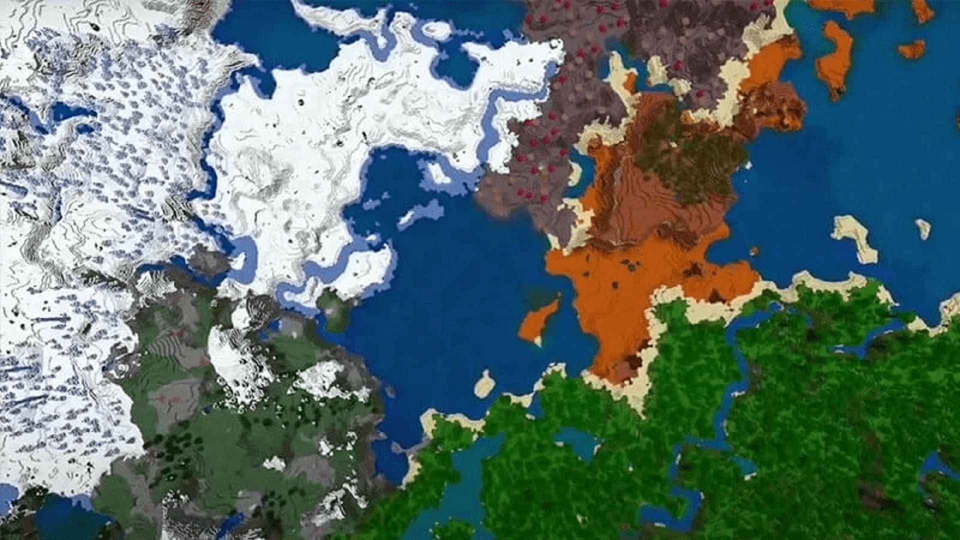 The right seed can help new Minecraft: Bedrock Edition players along in their survival (Image via Mojang)