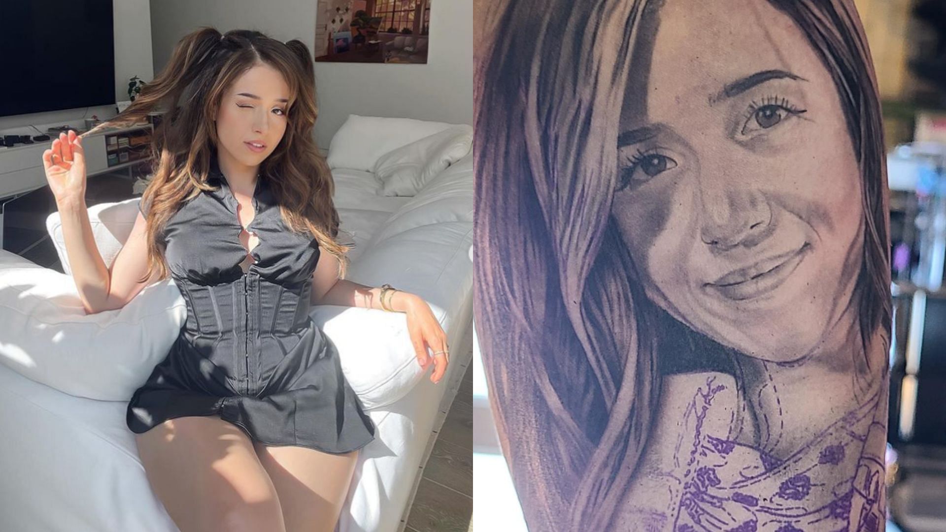 That was like poki with no hair  Pokimane fan gets brutally roasted after  getting a portrait tattoo of the streamer